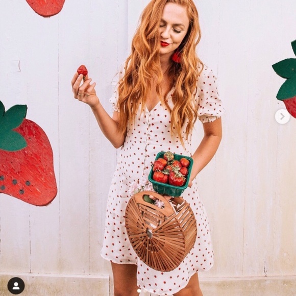 Madewell Silk Button Front Dress In Fresh Strawberry - Picture 5 of 11